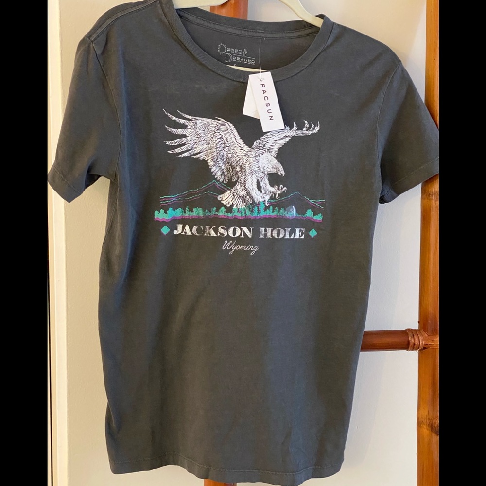 PAC SUN JACKSON HOLE WYOMING COTTON TEE NEW